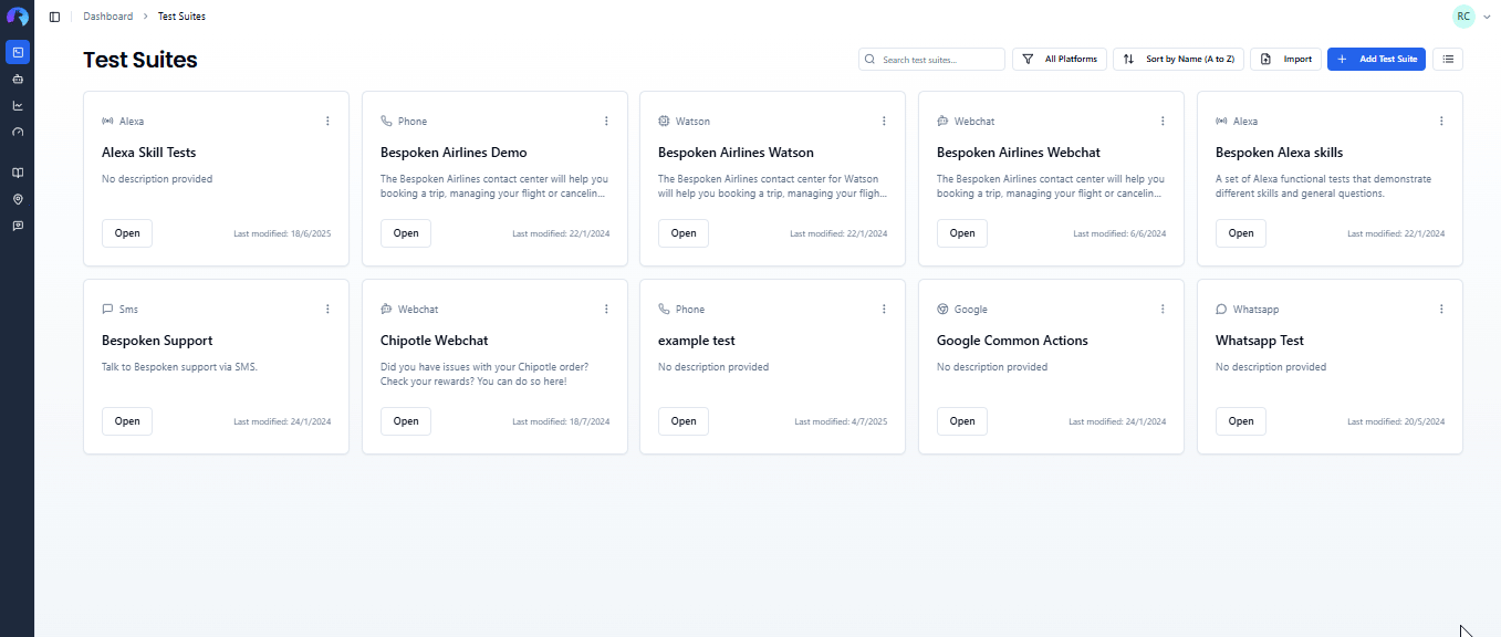 Filtering by platform