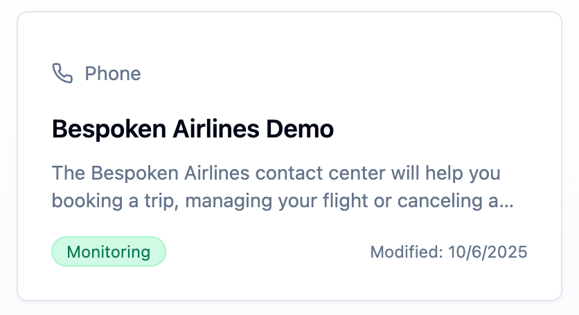 Monitored test suite