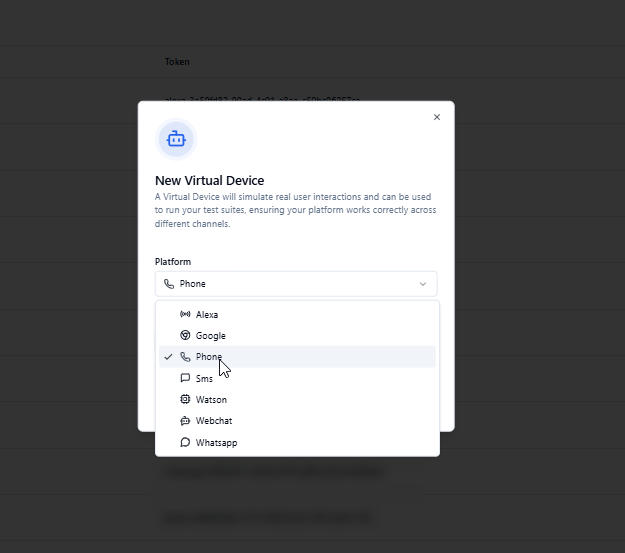 Creating a virtual device